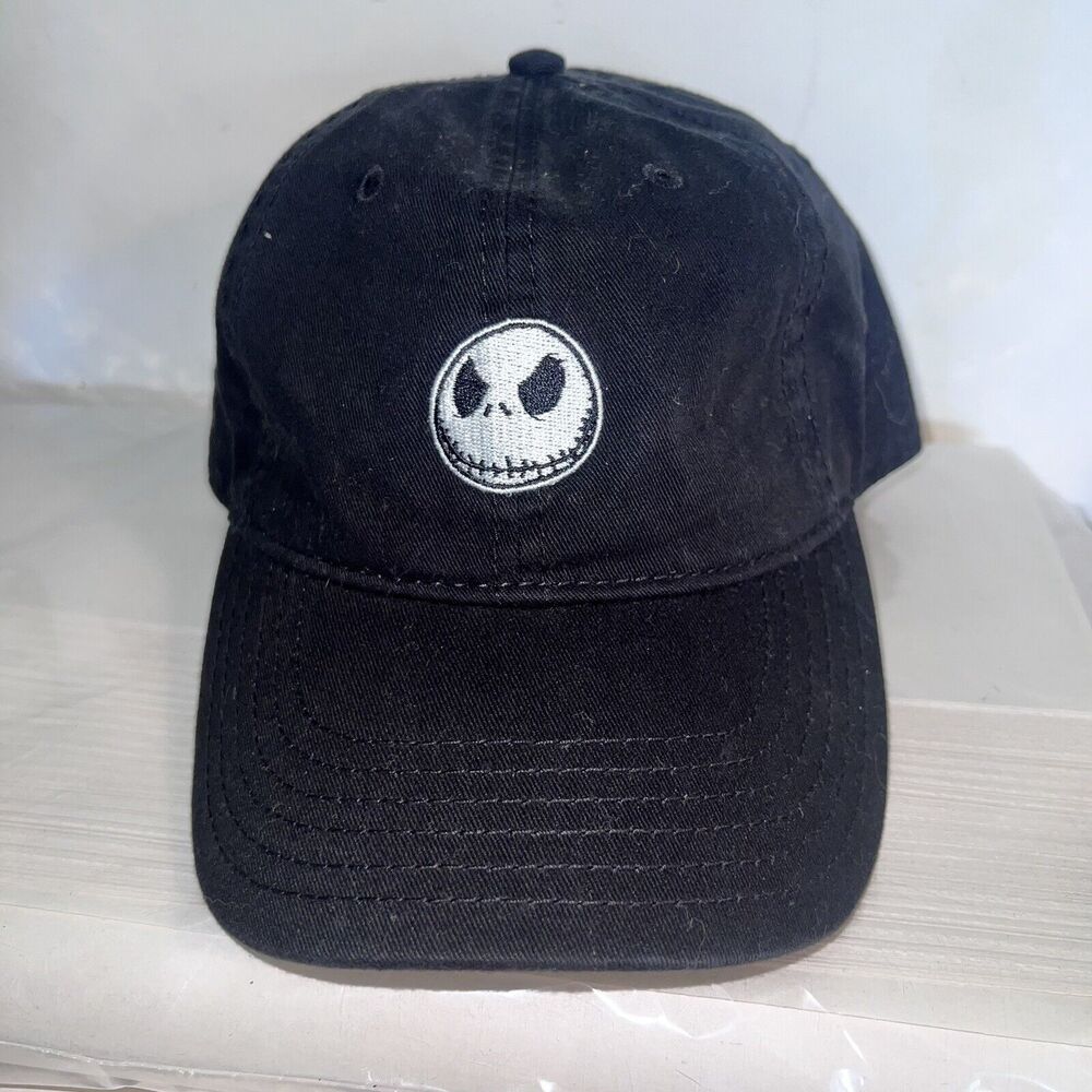 Nightmare Before Christmas Pre-curved Adjustable Black Baseball Cap